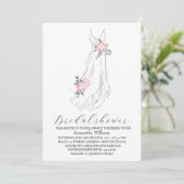 Elegant Eucalyptus Greenery Bridal Shower  招待状 (スタンド正面)