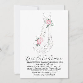 Elegant Eucalyptus Greenery Bridal Shower  招待状