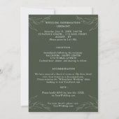 Elegant Eucalyptus Greenery Double-Sided Wedding 招待状 (裏面)