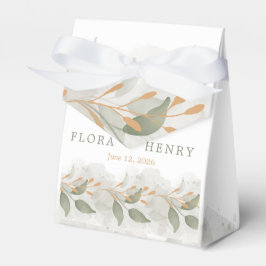 Elegant Eucalyptus Greenery Watercolor Wedding  フェイバーボックス