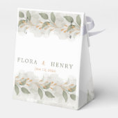Elegant Eucalyptus Greenery Watercolor Wedding  フェイバーボックス (裏面サイド)