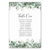 Elegant Eucalyptus Greenery Wedding テーブルナンバー (裏面)
