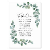 Elegant Eucalyptus Greenery Wedding  テーブルナンバー (裏面)