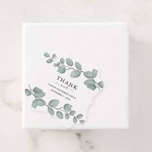 Elegant Eucalyptus Greenery Wedding  フェイバータグ (インサイチュ)