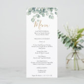 Elegant Eucalyptus Greenery Wedding メニュー (スタンド正面)