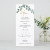 Elegant  Eucalyptus Greenery Wedding メニュー (スタンド正面)