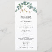 Elegant Eucalyptus Greenery Wedding メニュー (正面)