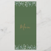 Elegant Eucalyptus Greenery Wedding メニュー (裏面)