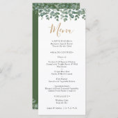Elegant Eucalyptus Greenery Wedding メニュー (正面/裏面)