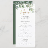 Elegant  Eucalyptus Greenery Wedding  メニュー (正面/裏面)