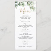 Elegant Eucalyptus Greenery Wedding メニュー (正面)