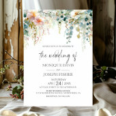 Elegant Eucalyptus Greenery Wedding 招待状