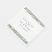 Elegant Eucalyptus Greenery Wedding Napkins スタンダードランチョンナプキン (角)