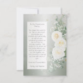 Elegant Eucalyptus Greenery Wedding Thank You Card サンキューカード (裏面)