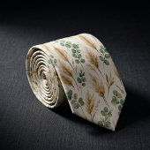 Elegant Eucalyptus & Pampas Grass Neutral Boho ネクタイ