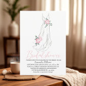 Elegant Eucalyptus Peonies Floral Bridal Shower  招待状