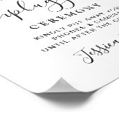 Elegant Eucalyptus Unplugged Wedding Ceremony ポスター (角)