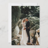 Elegant Eucalyptus We Tied The Knot ウェディング 招待状 (裏面)