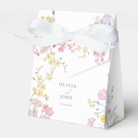 Elegant  Eucalyptus Wedding フェイバーボックス (正面サイド)