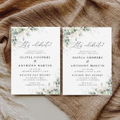  Elegant Eucalyptus Wedding Invitation 招待状