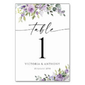 Elegant Eucalyptus Wedding Table Numbers テーブルナンバー (正面)