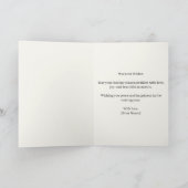 Elegant Evergreen Gold Christmas Card シーズンカード (内部)