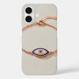 Elegant Evil Eye Bracelet with Gemstones iPhone 16ケース