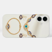 Elegant Evil Eye Jewelry Set Display Case-Mate iPhoneケース (裏面 (横))