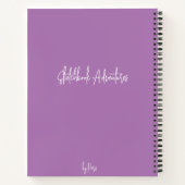 Elegant exotic flowers, watercolor Sketch Notebook ノートブック (裏面)