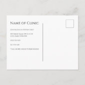 Elegant Eye Exam Gold Iris Appointment Reminder ポストカード (裏面)