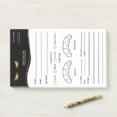 Elegant Eyelash Client Record Form ポストイット (デスク)