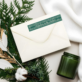 Elegant Fa La Christmas Carol Vintage Sheet Music ラップアラウンドラベル