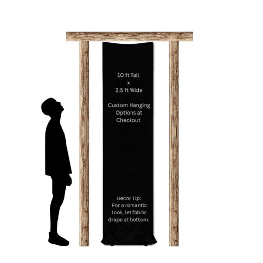 Elegant Fabric Wedding Welcome Banner - Ruby Red 横断幕