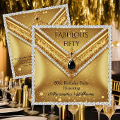 Elegant Fabulous Diamonds Gold Black Jewel 案内状