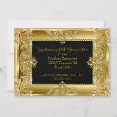 Elegant Fabulous Diamonds Gold Gems black 案内状 (裏面)