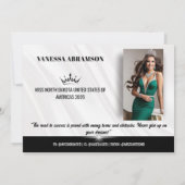 Elegant Fade Pageant Autograph Comp Card シーズンカード (裏面)