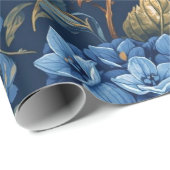 Elegant Faded Hydrangea Floral Pattern Decoupage ラッピングペーパー (ロールコーナー)