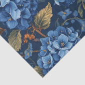 Elegant Faded Hydrangea Floral Pattern Decoupage 薄葉紙 (詳細)