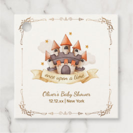 Elegant Fairytale Prince Castle Baby Shower フェイバータグ