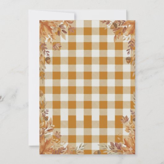 Elegant Fall Birthday Invitation 招待状 (裏面)