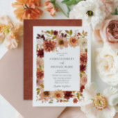 Elegant Fall Botanical Wedding Invitation 招待状