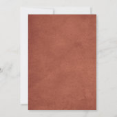 Elegant Fall Botanical Wedding Invitation 招待状 (裏面)