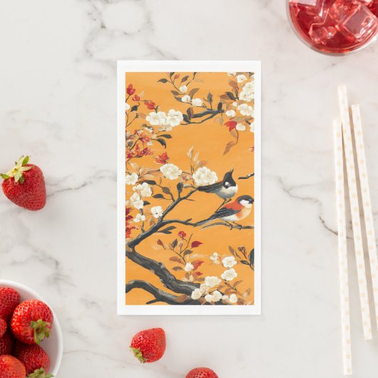 Elegant Fall Chinoiserie Paper Plate (インサイチュ)