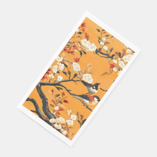 Elegant Fall Chinoiserie Paper Plate (コーナー)