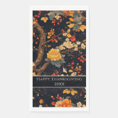 Elegant Fall Chinoiserie Paper Plate (正面)