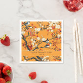 Elegant Fall Chinoiserie Paper Plate スタンダードカクテルナプキン (インサイチュ)