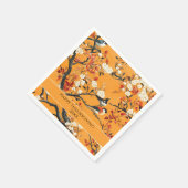 Elegant Fall Chinoiserie Paper Plate スタンダードカクテルナプキン (角)