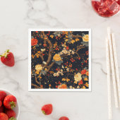 Elegant Fall Chinoiserie Paper Plate スタンダードカクテルナプキン (インサイチュ)