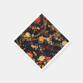 Elegant Fall Chinoiserie Paper Plate スタンダードカクテルナプキン (角)
