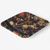 Elegant Fall Chinoiserie Paper Plate ペーパープレート (傾斜あり)